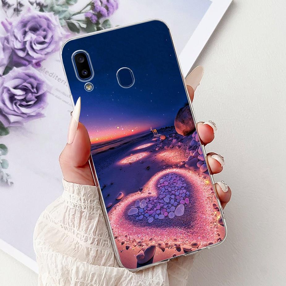 For Samsung Galaxy A10 A20 A30 Case A105F A205F A305F Cute Fashion Painted Cover Soft Silicone Case For Samsung A20 A 10 30 Bags