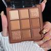 MGL Chocolate Nine Color Eyeshadow Nude Palette Glitter Coffee Color Student Genuine Ins Style Boutique Mocha