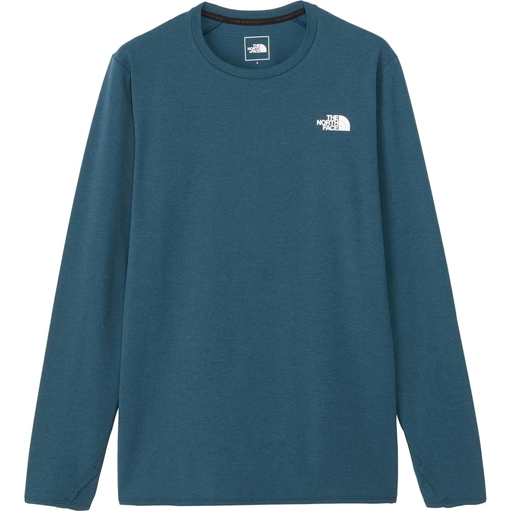 The North Face Midnight Petrol Long Sleeve Enduro Size L Men's T-Shirt, Crew,