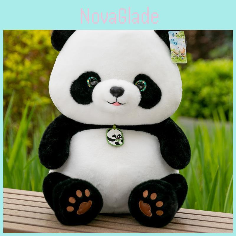 Giant Panda Beibei Plush Toy With Pp Cotton Filling For Kids Bedroom Decor