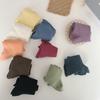 Johnature Korean All Match Random 5 Colors Middle Tube Perfect Fit Cream Color Heaps Women Socks