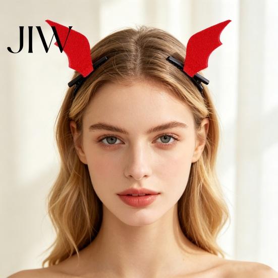 Cute Little Devil Hair Pins 2Pcs Halloween Red Bat Wings Clips, 3D Wing Hairpin, Clips Gothic Pins, Accessories for Women Girls Cosplay Party Headwear