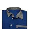 Autumn New Men's Long-sleeved Waffle Polo Shirt Fashion Men's Lapel T-shirt Tops