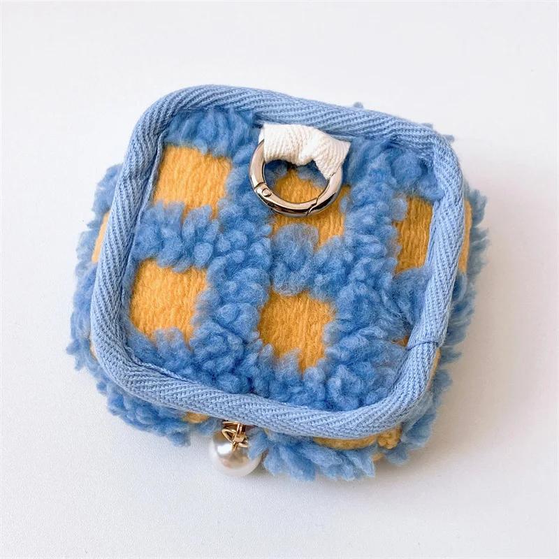 1 Piece Cute Earphone Case for Airpods Huawei Xiaomi Fashion Solid Color Wireless Earphone Case Universal Portable Cute Mini Bag
