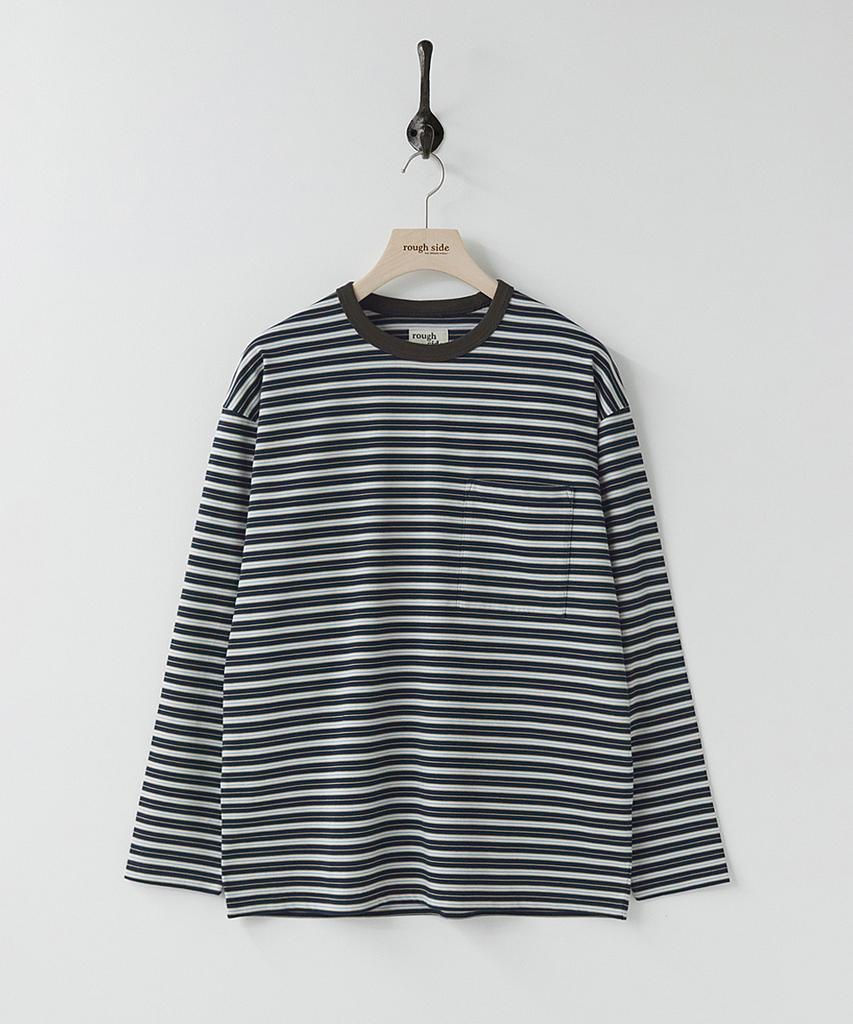 Leopeusaideu Multi Stripe Long Sleeve Navy