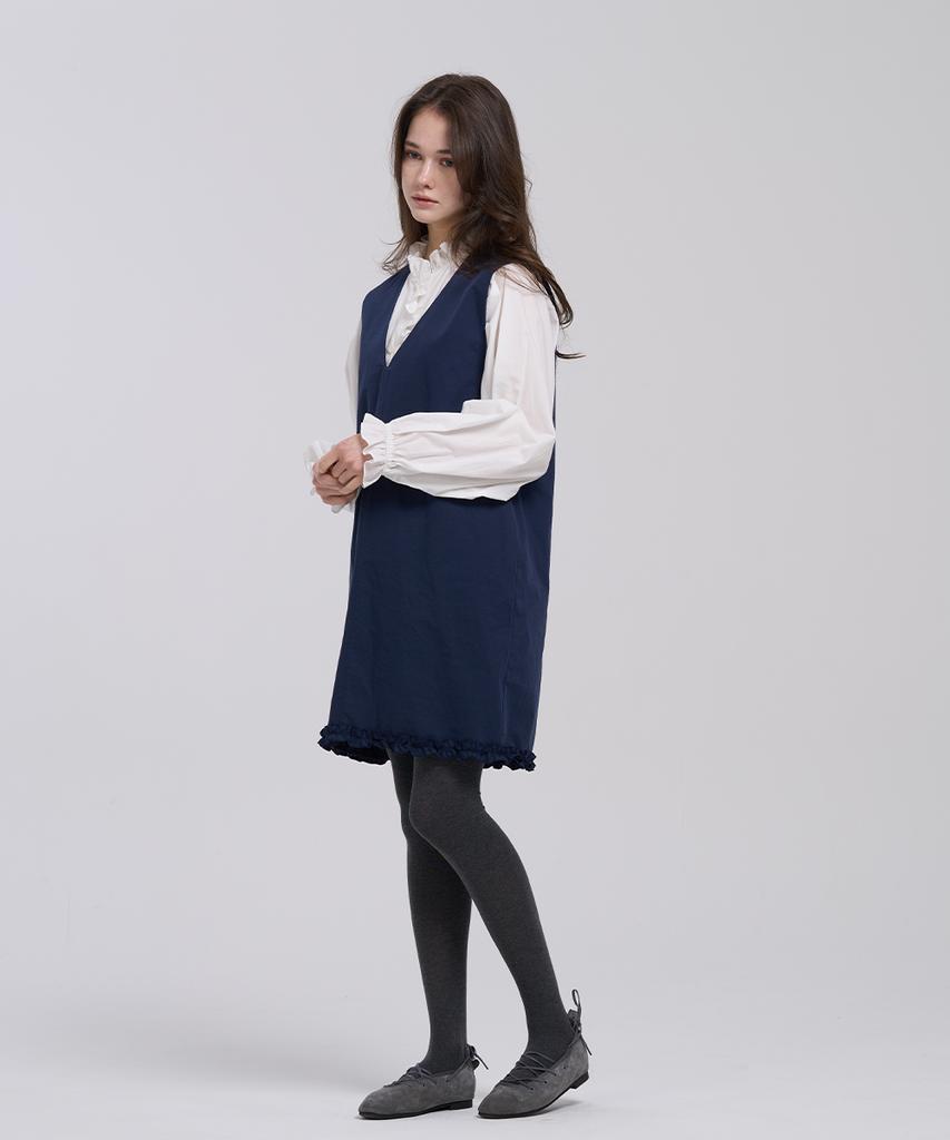 Reve Hearted Cadence Dress - Navy