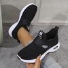 Fashion Womne's Spring Autumn Lightweight Running Sports Shoes Fashion Knit Mesh Casual Sneakers Woman Breathable Slip On Walking Shoes