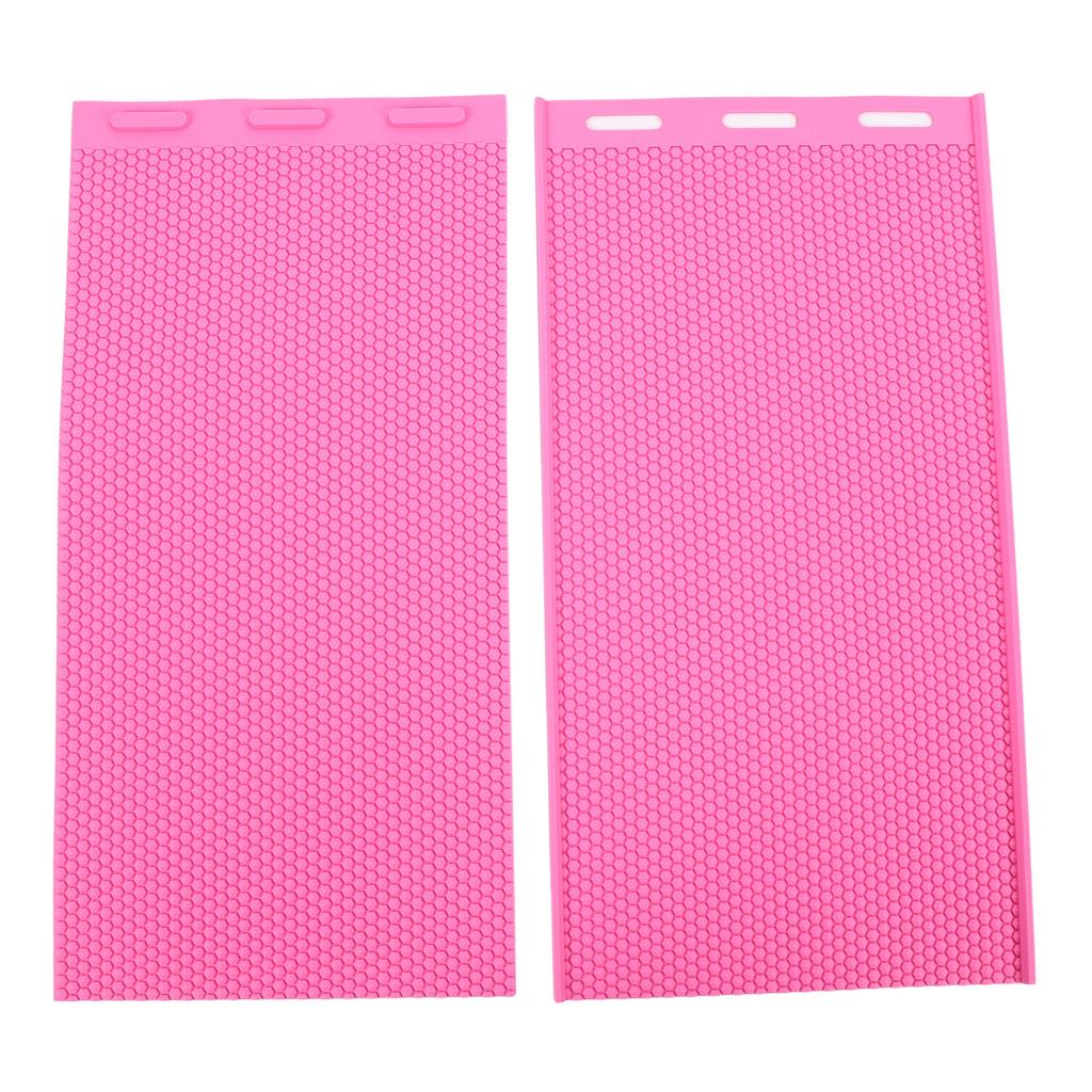 2PCS Beeswax Sheet Molding Silicone Soft Beeswax Foundation Sheets Press Embosser