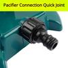 4pcs set Automatic sprinkler green nozzle 360 degree rotating water spray vegetable garden irrigation watering sprinkler irrigat