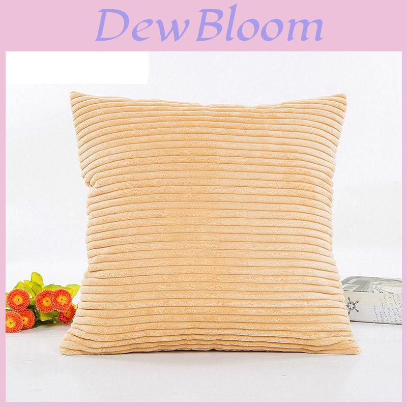 Supersoft Striped Corduroy Cushion Cover For Sofa In Elegant Timeless Design