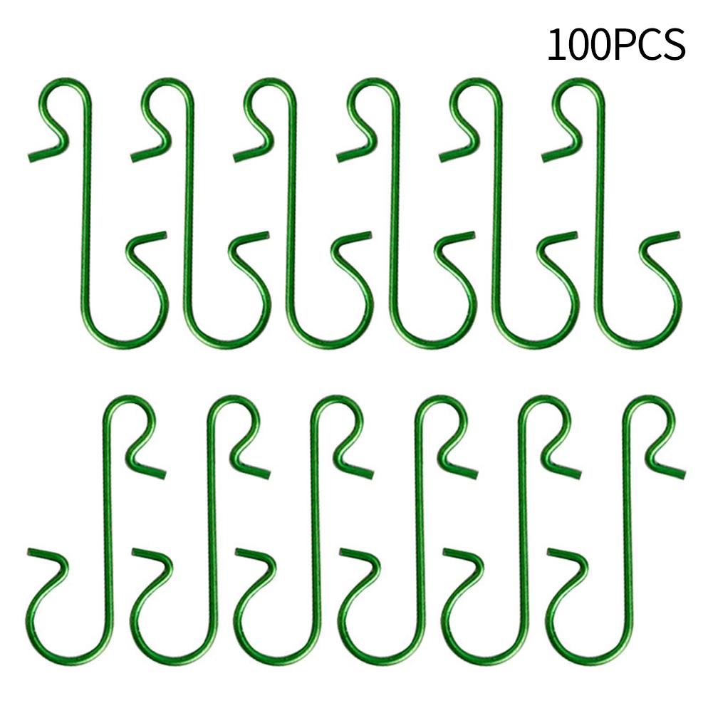 

Праздничный рождественский крючок S-образная вешалка для рождественской елки 100 шт. Украшения