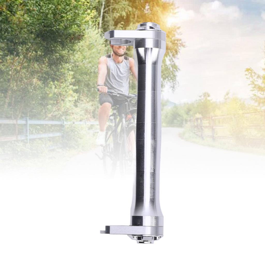 Folding Bike Easy Wheel Extension Rod Aluminum Alloy Folding Bike Wheel Telescopic Bar for Modification Silver