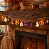 Outdoor Garden Decoration Halloween String Lights, 10/20 LED Spooky Pumpkin Ghost Fairy Light, Battery Easy Install Hanging Lights Operated for Indoor