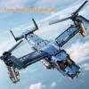 Osprey Transport Aircraft & Tank Helicopter Model Building Set - Children's Gift Toy