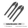 For Tesla Model 3 Y Door Handle Stickers 4PCS Adhesive Protection Stickers for Tesla Carbon fiber texture, luminous, pink, black
