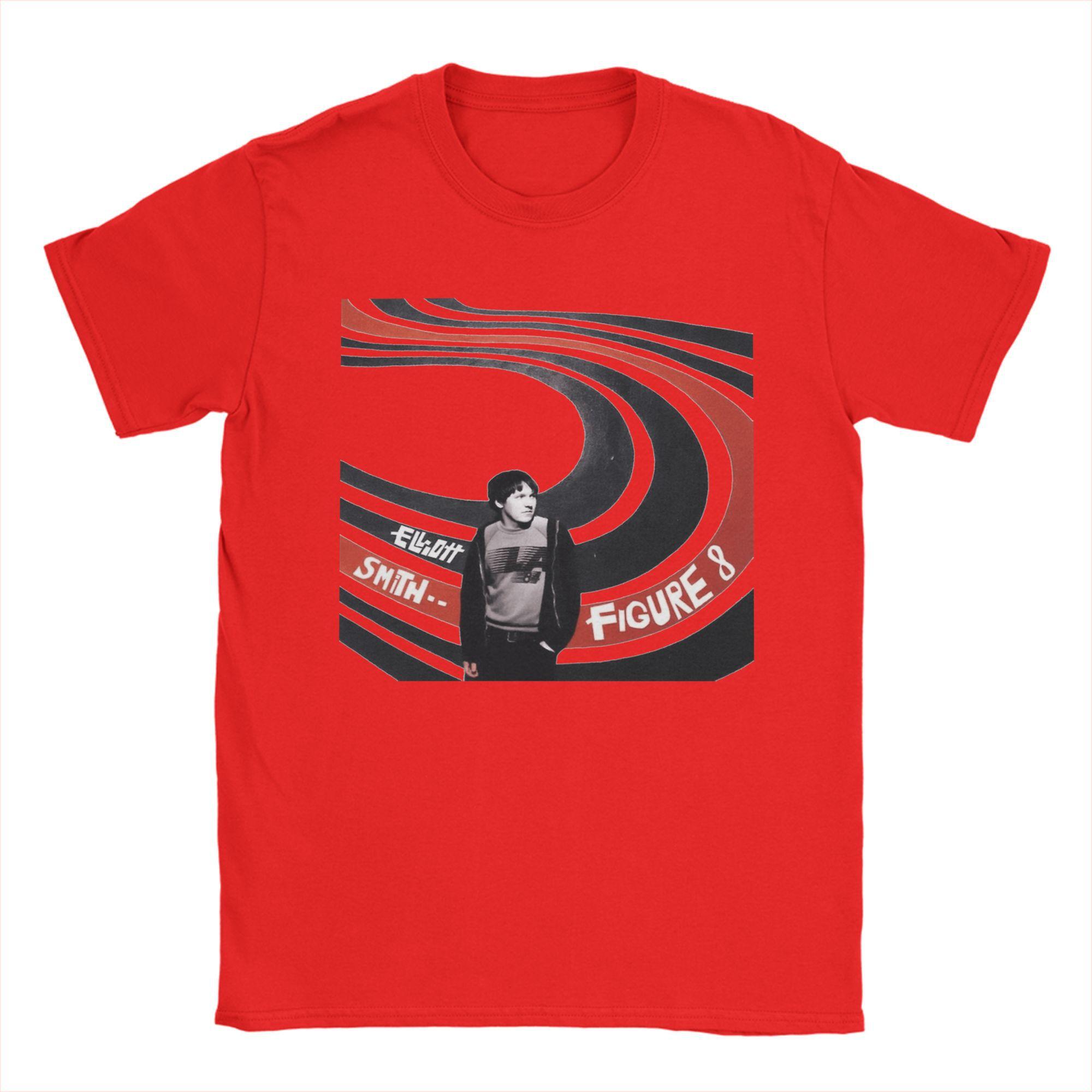 Elliott Smith Figure 8 T-Shirt Summer Cotton T-Shirts For Men s Hipster Casual Tshirt Short Sleeves Classic Clothing S