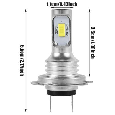 2PCS/Set H7 LED Headlight Replace Hi/Low Kit Bulbs Beam 6000K Headlamp Car Fog Bulbs H7 LED Headlight Car Front Lights for Cars