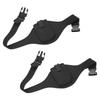Uxcell 2-Pack Microphone Belt, Adjustable 27-39 Inch, Elastic Sweat-Absorbing Microphone Pack Belt, for Microphone Holder, Theater Microphone, Black