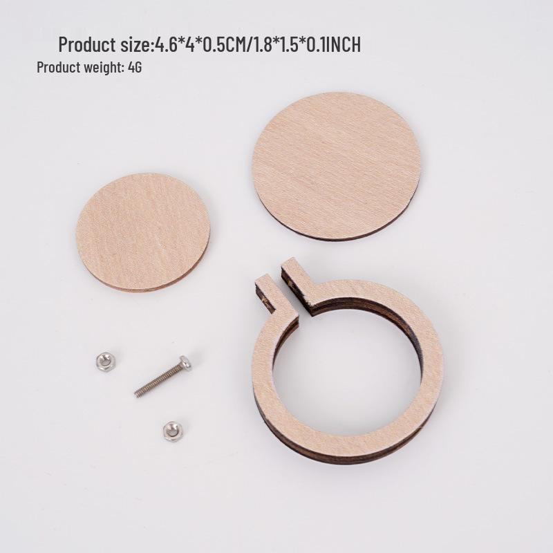 Wooden Mini Embroidery Hoop Frame for Jewelry & Cross Stitch