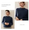 2025 Autumn/Winter Women's High Neck 100% Pure Cashmere Soft Knit Sweater - Thick, Skin-Friendly Inner Layer.