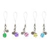 Handmade Four Leaf Clovers Charm Crystal Keychain Multipurpose Beaded Four Leaf Clovers Phone Chain For Phone Bag Decors