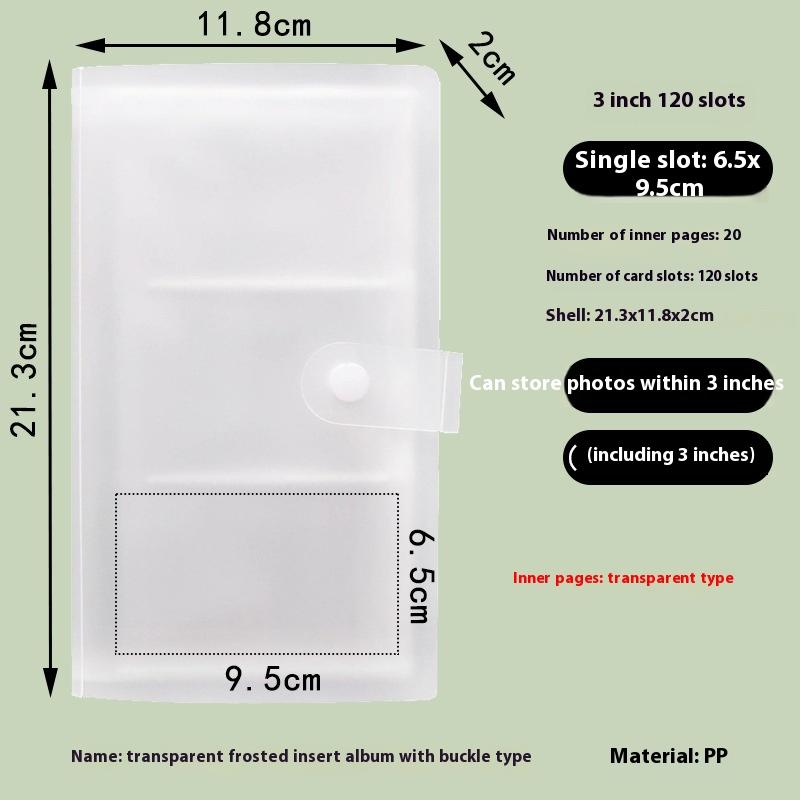 1Pcs Photo Album Contents 84/120/240/288 Slot Album Photo Book Postcard Photo Storage Card Album