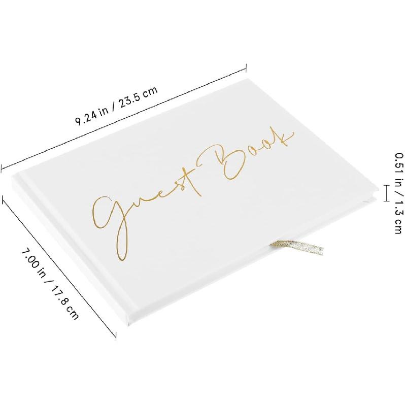 Operitacx Wedding Guest Book, Guest Book for Wedding Receptions, Baby Shower and Special Events, Wedding Books for Guests (B)