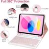 Keyboard Case For iPad 10th Gen 2022 10.9inch,Detachable Bluetooth Keyboard Cover For iPad 11 11inch A16 2025 With Pencil Holder