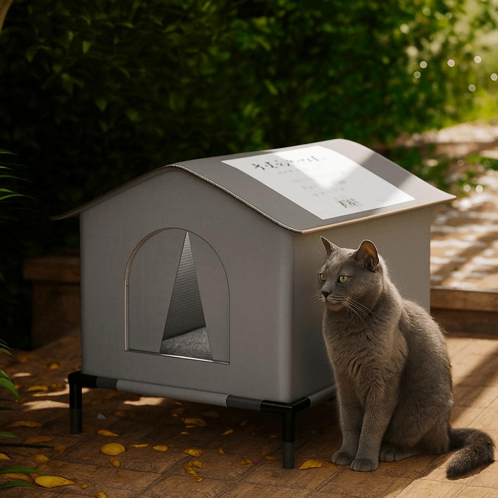 Warm Cooling Dog Cave Waterproof Feral Cat Shelter Universal Pet Condos  Hot Day