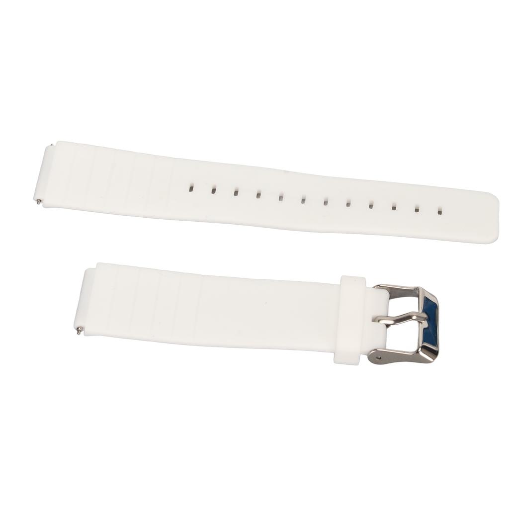 Replacement Wristband Adjustable Soft Quick Release Accessory Watch Wristband Strap for T1 White