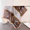 Polka Dot Style Herringbone Pattern Cotton And Linen Small Square Scarf Silk Scarf Imitation Velvet Headscarf Shawl Sun Protection Scarf Women'S Scarf