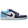 Air Jordan 1 Low Blue Chill Men Sneakers Sail Hot-Lava Blue-Void 553558-149