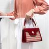 Red Bride's Wedding Bag, Women's New Style Bag, Women's High-end Sense, Chain Tea Flower Handbag, Crossbody Women's Bag