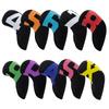 Golf Iron Cover Neoprene Colorful Numbered Iron Headcovers Set, Material, (Black (10pcs))