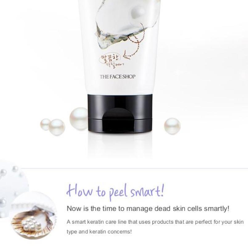 THE FACE SHOP Smart White Jewel Peeling 120ml / Brightening Exfoliating Gel for Radiant Skin