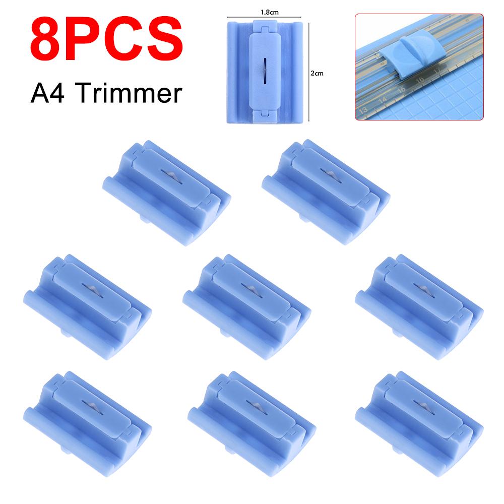 10 Stück A4/A5 Papier Schneiden Ersatzklingen Guillotine Papierschneider mit Ausziehbarer Skala für Fotoschneider Scrapbooking Zubehör