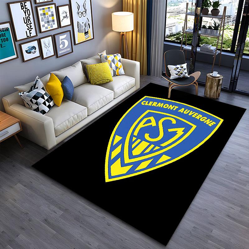 Clermont Auvergne Logo Rug suitable as a non-slip mat for the living room or bedroom sofa