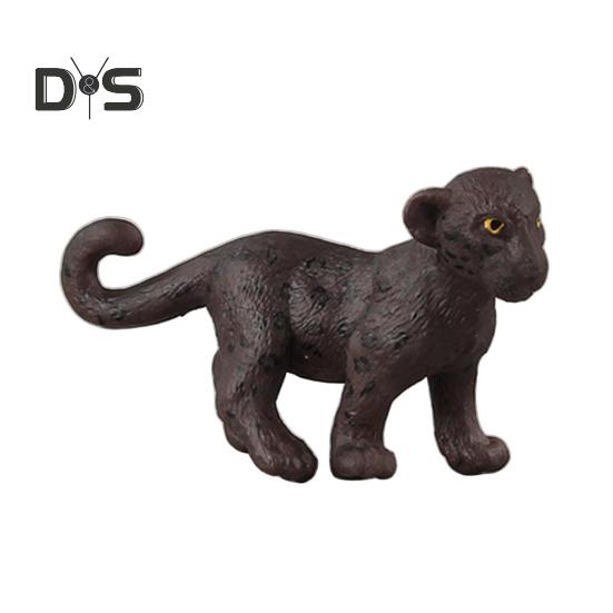 1/5Pcs PVC Leopard Model Realistic Roaring Walking Leopard Figurine Statue Sculpture Desktop Decoration Ornament Kids Educational Wild Animal Toy