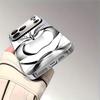 Minimal Line Art Silver Electroplat Silver Phone Case For iPhone 15 17 16 14 13 12 11 Pro Max Plus 16E 17Air 7 8 Xr Glass Cover