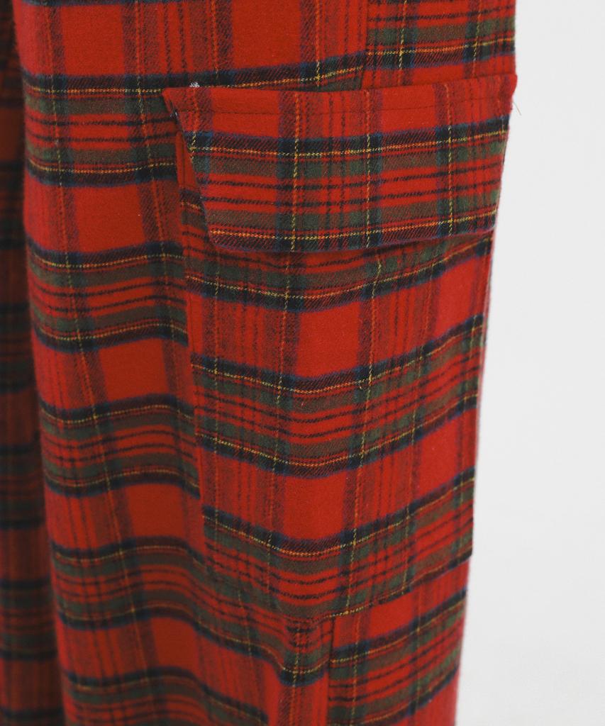 KATHARSIS Check Belt Pants Red One Size