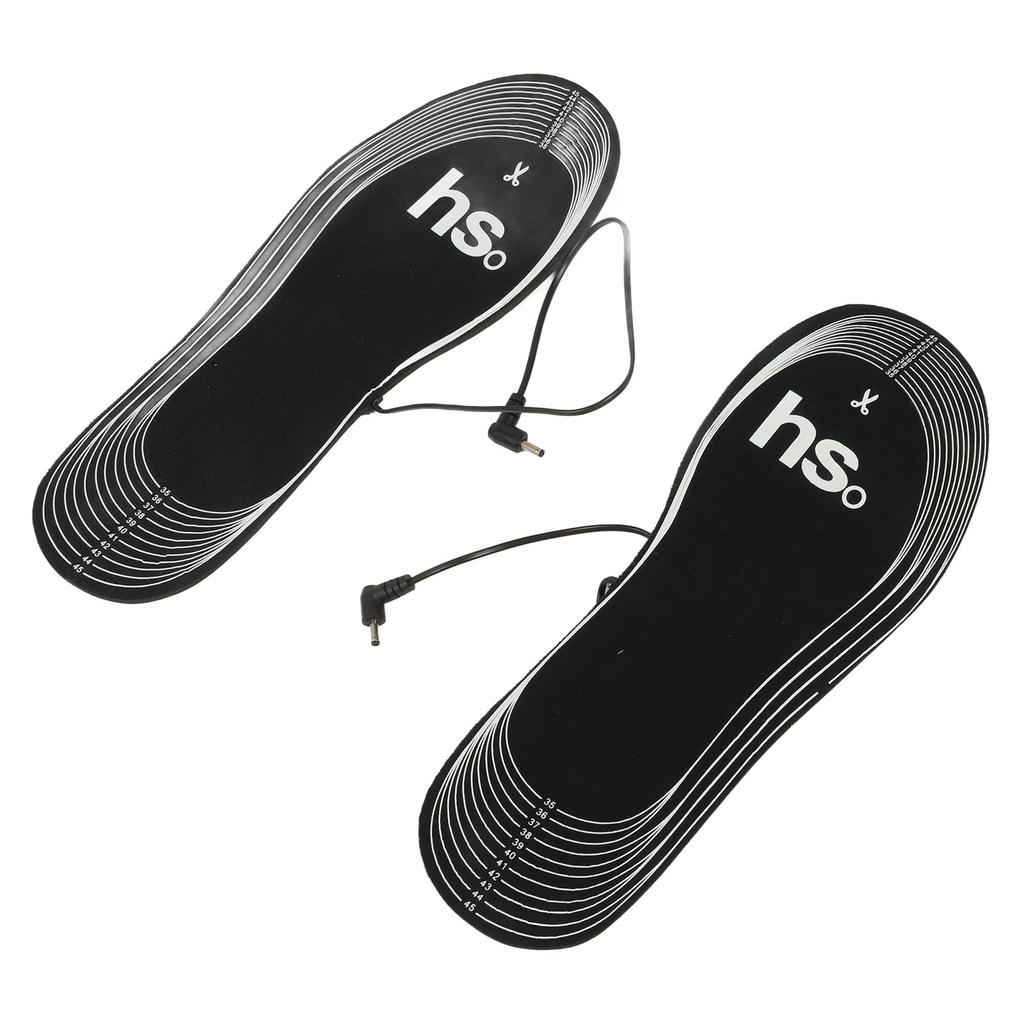 1 Par Palmilhas Aquecidas Palmilhas Elétricas 4.5V Alimentadas por Bateria Inserção Térmica de Fibra de Carbono Macia Pé