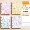 Capybara Cartoon A7 Mini Spiral Notebook - Cute & Girly Pocket Book