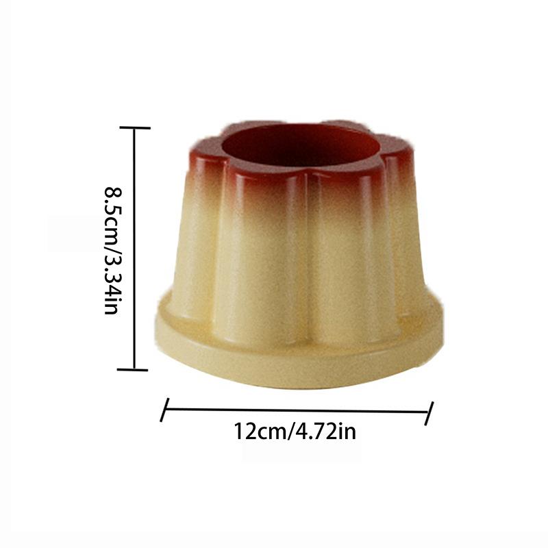 Uroczy Karmelowy Budyń Galaretka Lotos Wiaderko do Przechowywania Pędzli do Makijażu Wielofunkcyjny Duża Pojemność Ozdoba na Biurko Kreatywny Pojemnik na Długopisy