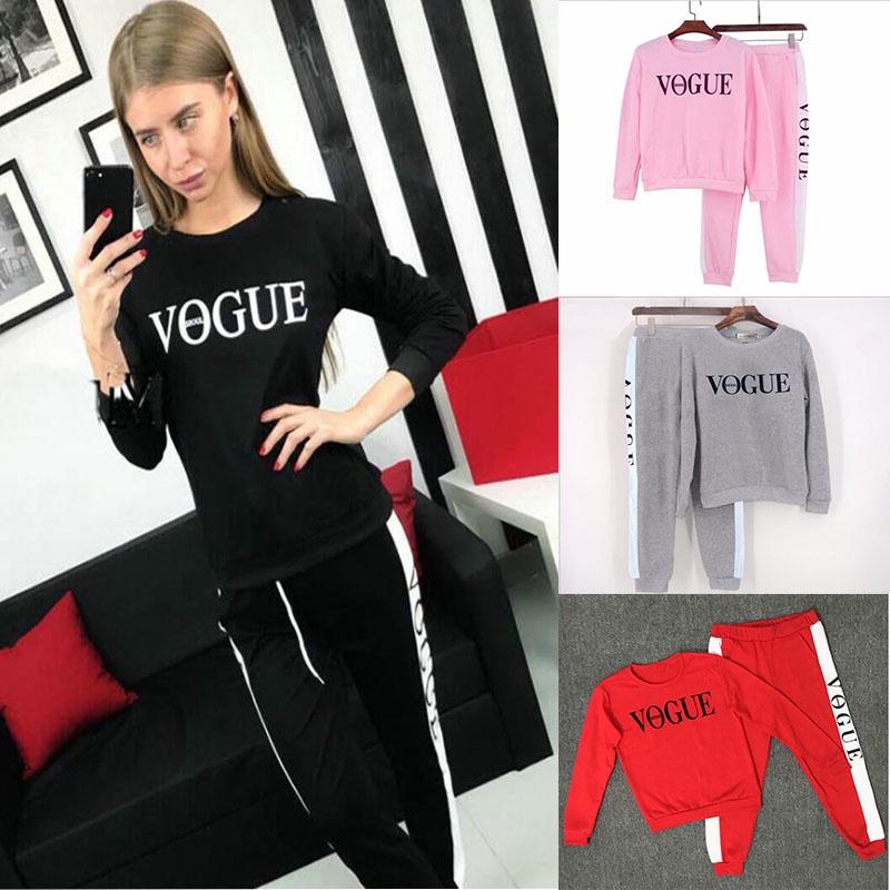 Womens Vogue Print Hoodie Sweatshirts Ladies Slouch Pullover Tops Jumper