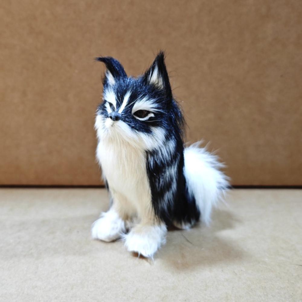 

Big Tail Plush Wolfdog Doll Attractive Eyes Dog Stuffed Plushie Doll Decorate Present Sitting