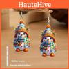 Acrylic Earrings Christmas Cartoon Doll Design For Holiday Accessories Party
