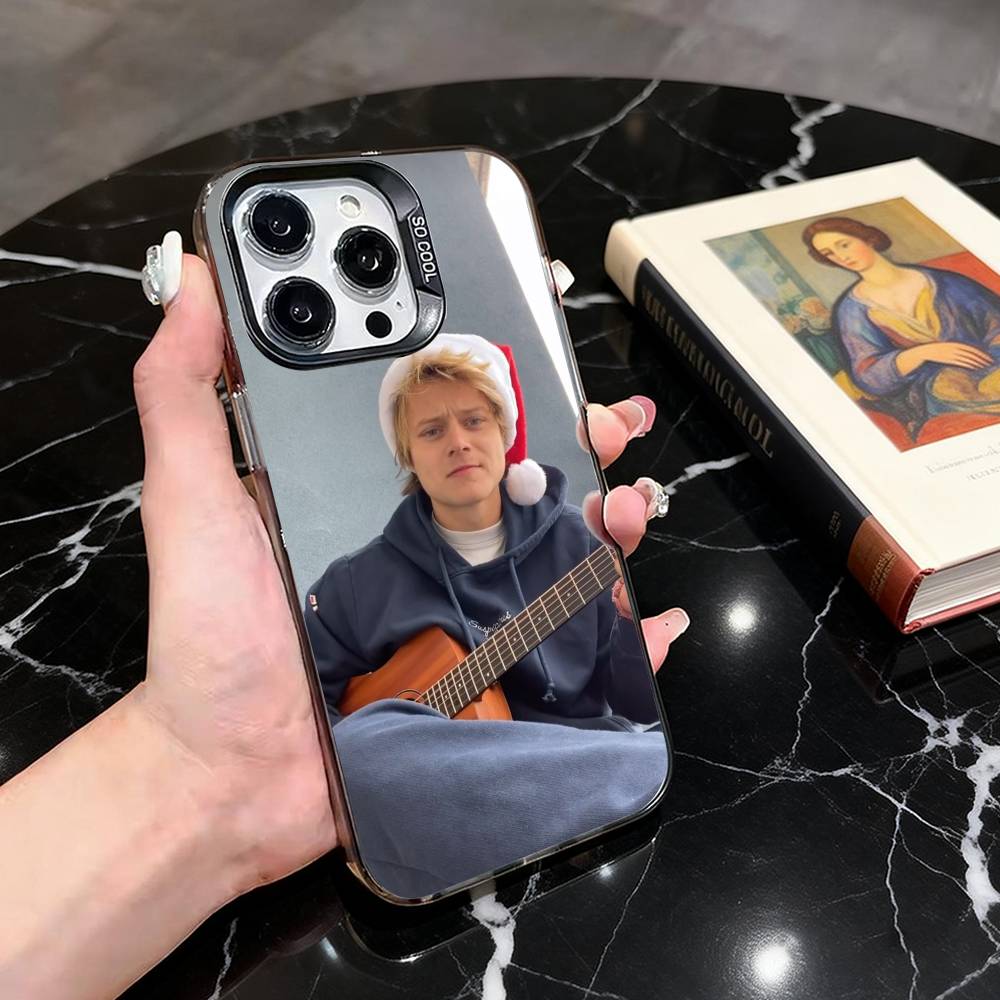 

Trendy Boy Portrait Art Print Phone Case For iPhone 17,16,15,14,13,12,11 Plus,Pro Max,XS,Colorful Silver Phone case Funda Cover iPhone12PROMAX