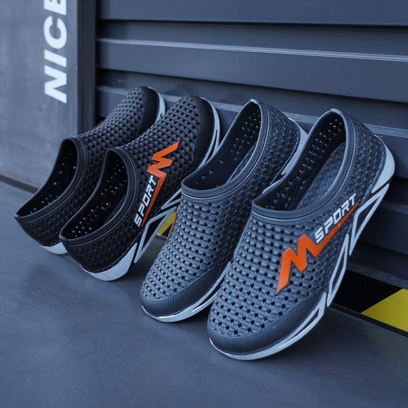 Men's Summer Sandals 2024 Luxury Barefoot Loafers For Men Comfortable Soft PVC Beach Aqua Water Casual Outdoor Fashion Shoes