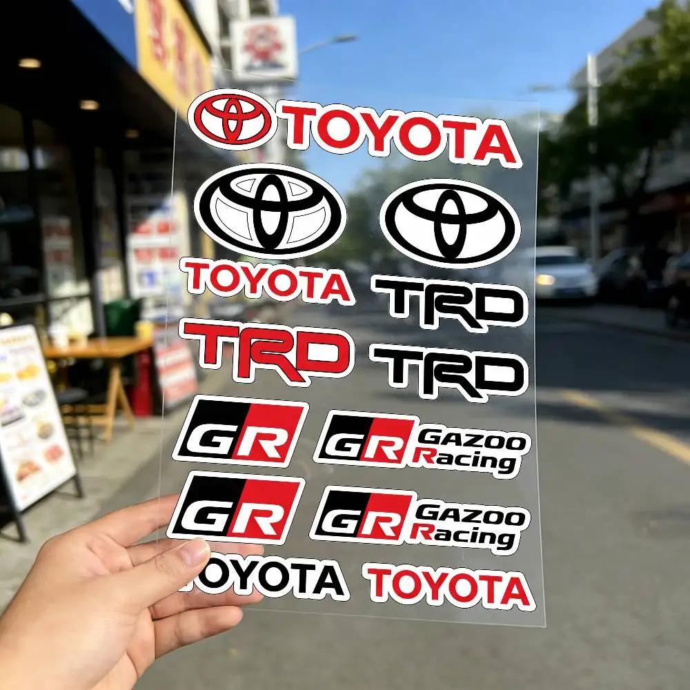 FOR TOYOTA TRO GR Waterproof Reflective Scratch Cover Sticker Universal Decor Decal For Car Motorcycle Helmet Refrigerator