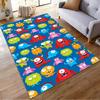 Colorful Cartoon Monsters Pattern Non-slip Rug Suitable for Living Room and Bedroom Sofas